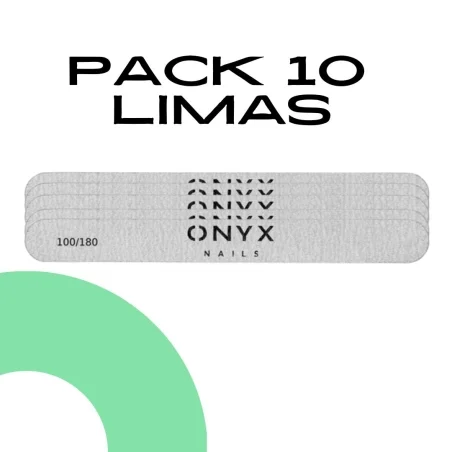 PACK 10 Limas Rectas 100/180 Onyx