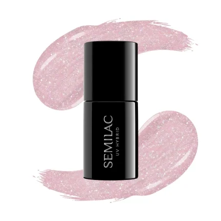Semilac Base 5en1 Extend 805 Glitter Dirty Nude Rose 7ml