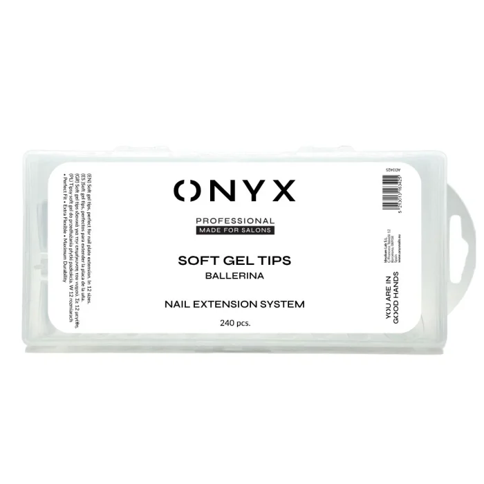 Soft Gel Tips Onyx - 240 psc