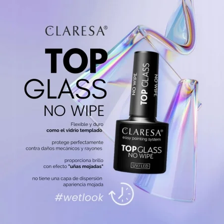 Claresa UV Top Glass No Wipe 5ml