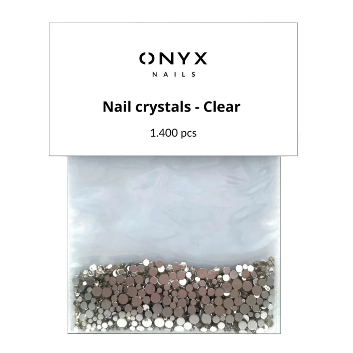 Onyx Nail Crystals Clear -...