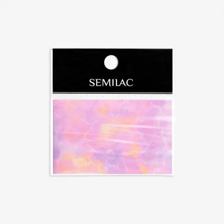 11 Decoraciones Semilac Foil Pink Marble