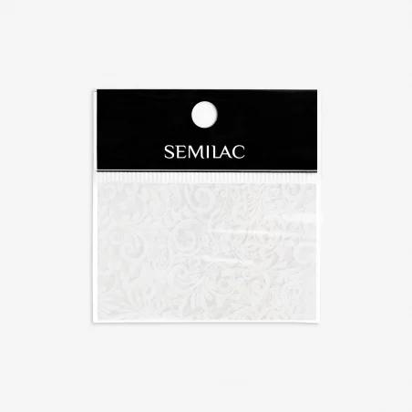 13 Decoraciones Semilac Foil White Lace