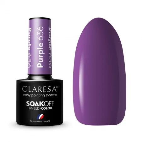Claresa UV Esmalte Semipermanente 636 Purple 5ml