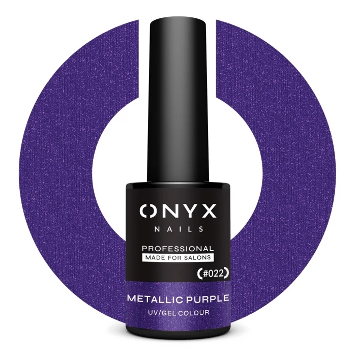 Onyx Esmalte Semipermanente 022 Metallic Purple 7ml