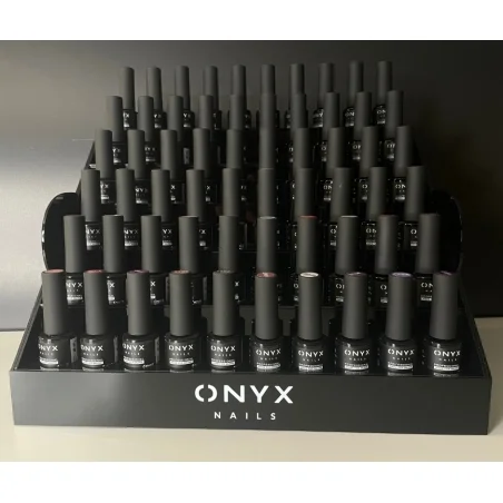 Expositor Cascada negro para 60 esmaltes Onyx