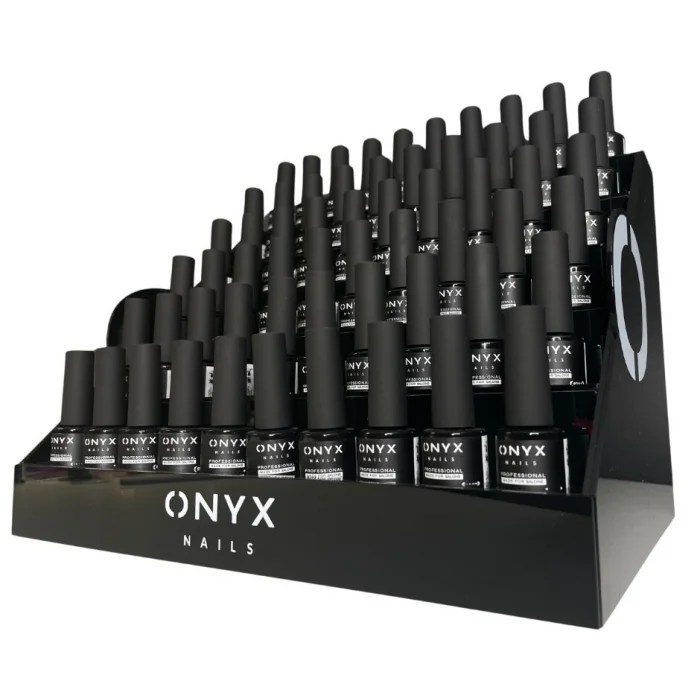 Expositor Cascada negro para 60 esmaltes Onyx