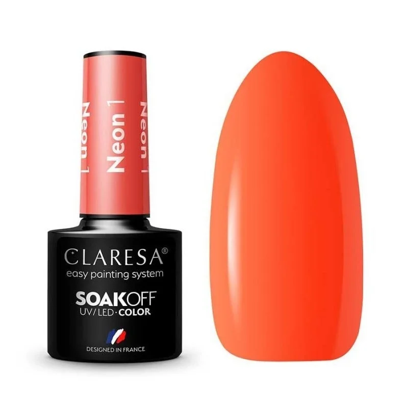 Claresa UV Esmalte Semipermanente 1 Neon Light Orange 5ml