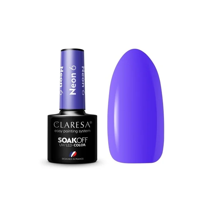 Claresa UV Esmalte Semipermanente 6 Neon Purple 5ml