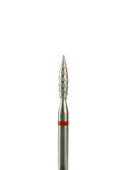 Fresa Llama Tornado de Diamante #2 – Grano Suave