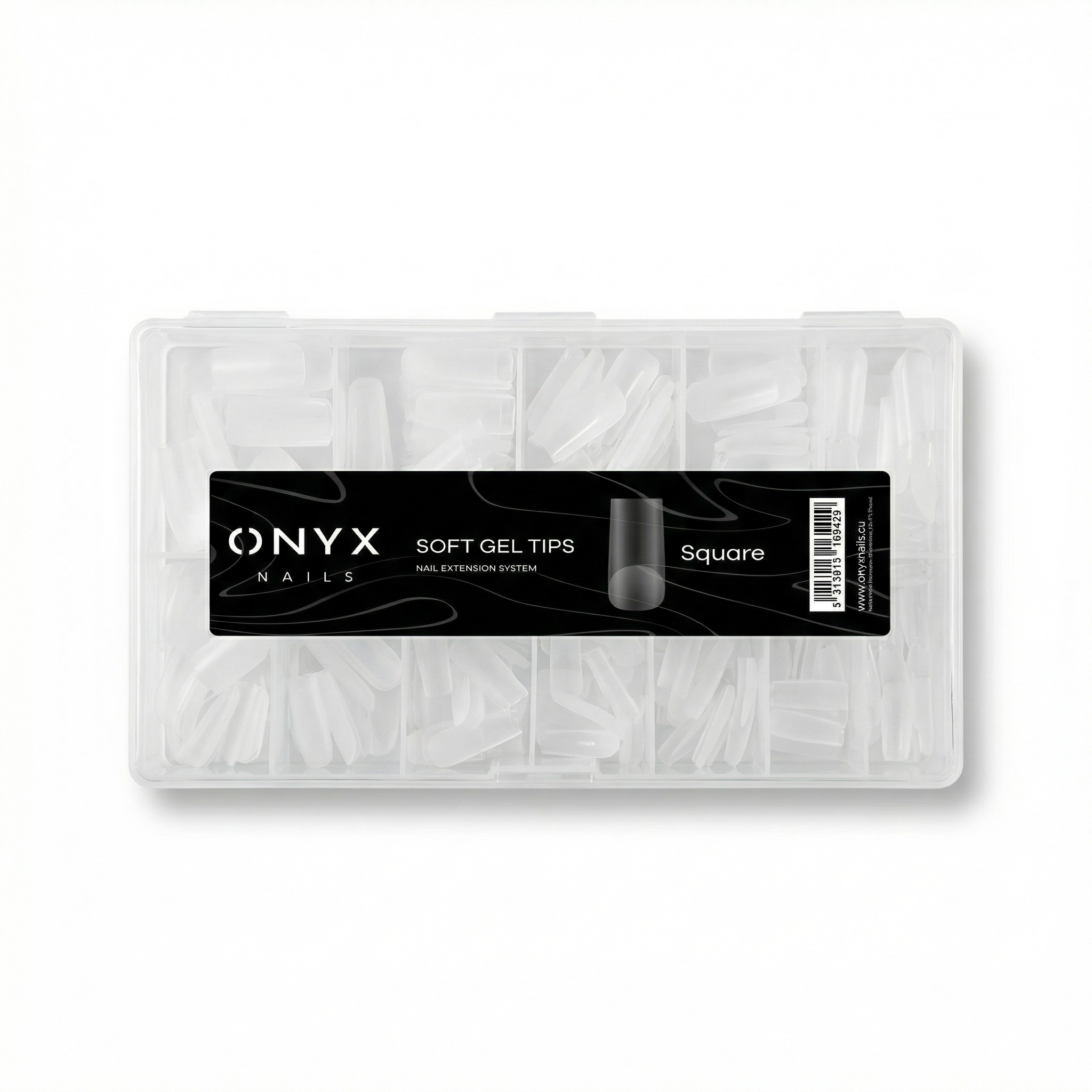 Tips Soft Gel- Square. 500uds.