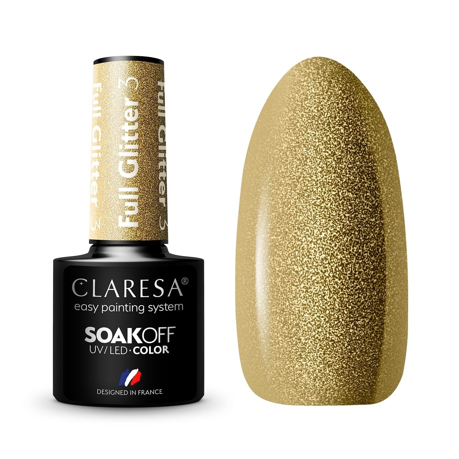 Claresa Esmalte Semipermanente Full Glitter 3 5g