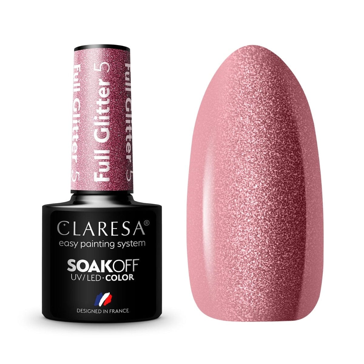 Claresa Esmalte Semipermanente Full Glitter 5 5g