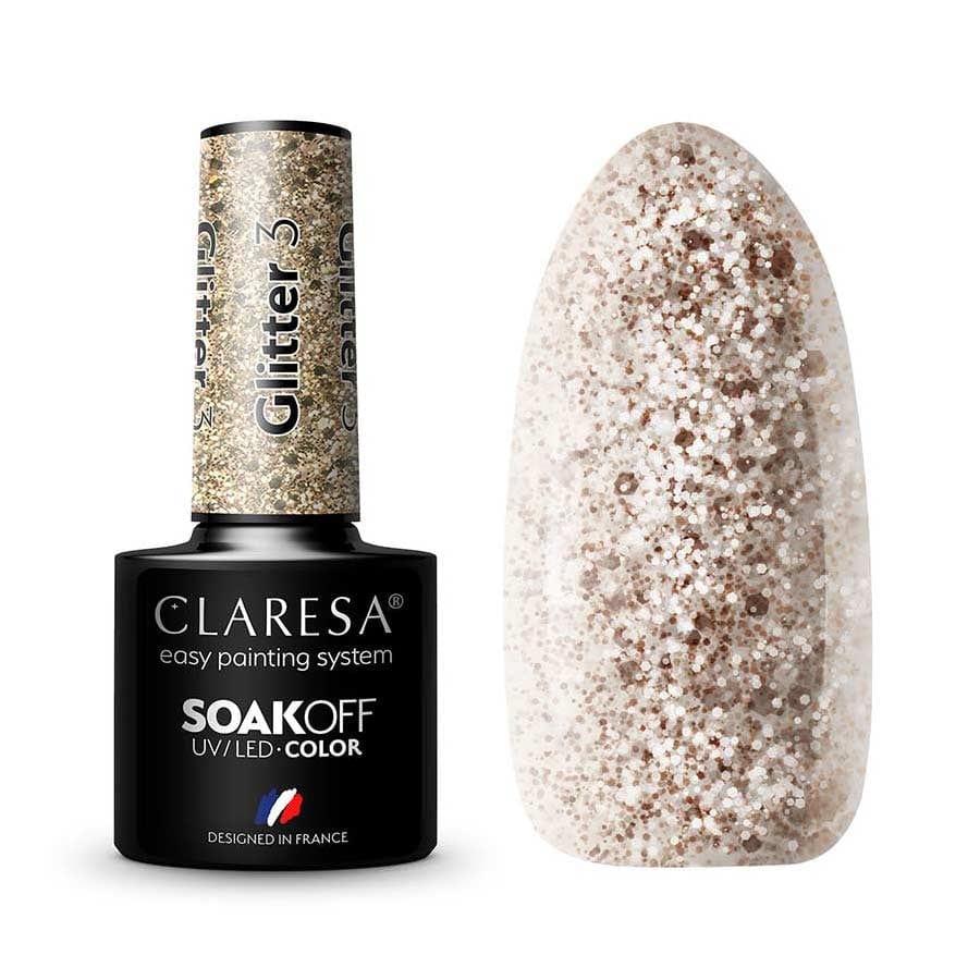 Claresa Esmalte Semipermanente Glitter 3 5g