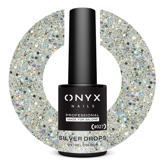 Onyx Nails Esmalte Semipermanente 027 Silver Drops 7ml