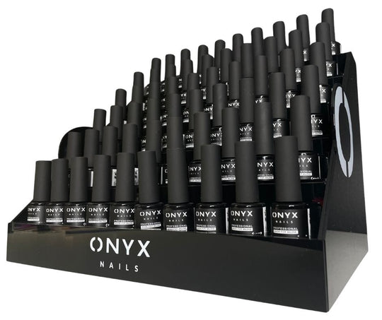 Onyx Nails Expositor Cascada Negro Para 60 Esmaltes