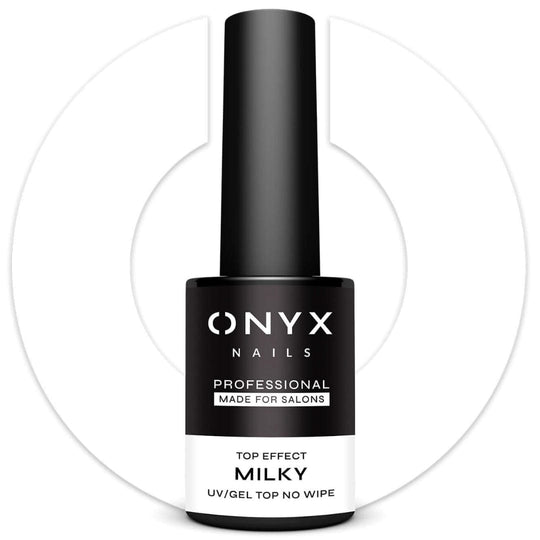 Onyx Nails Top Coat No Wipe Effect T01 Milky 7ml