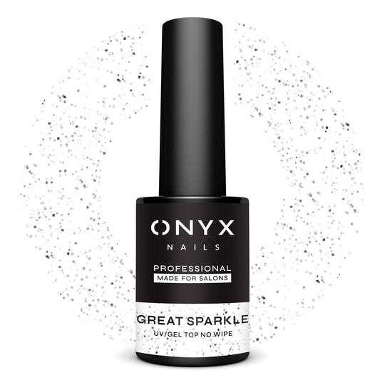 Onyx Nails Top Coat No Wipe Great Sparkle 7ml
