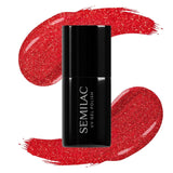 Semilac Esmalte Semipermanente 346 Chic Red Glitter 7ml