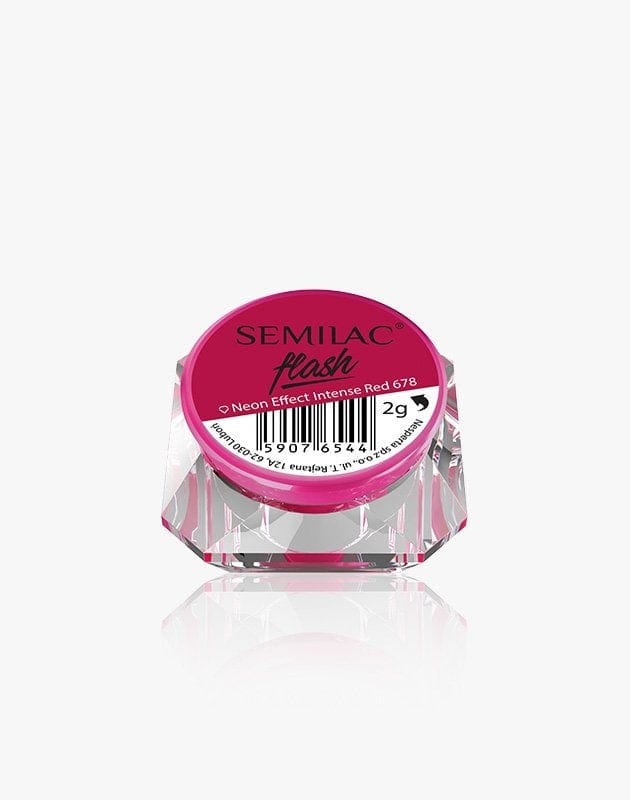 Semilac Flash Neon Effect 678 Intense Red