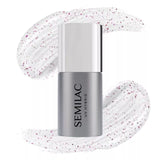 Semilac Top No Wipe Blinking T14 Violet & Rose Flakes 7ml